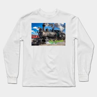 Rio Grande Southern 20 Steam Locomotive at Antonito Colorado Long Sleeve T-Shirt